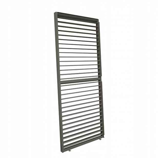 Žaluziová stěna panel pro pergolu Kea šedá 90 cm