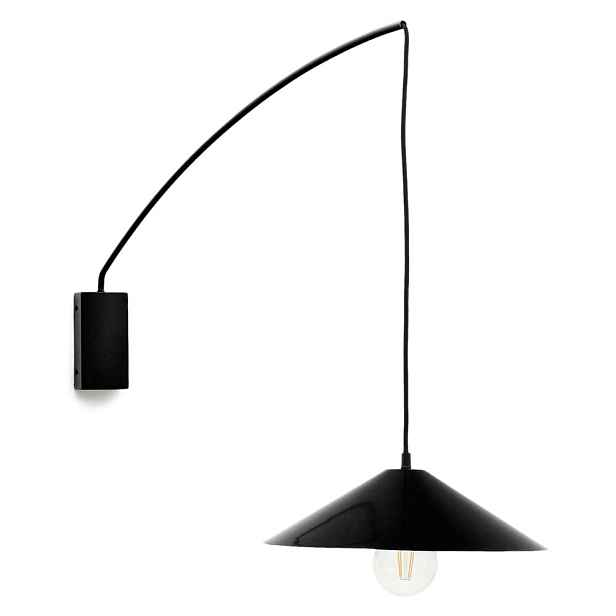Černé nástěnné svítidlo ø 35 cm Kally – Kave Home
