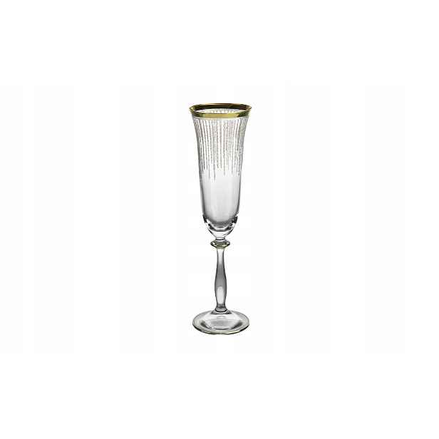 Sada 6 sklenic na šampaňské 190 ml Koral Gold