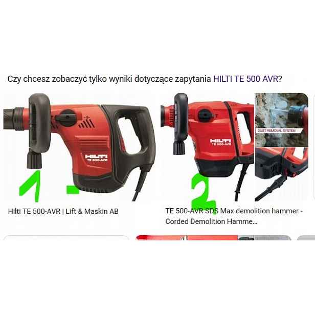 Sada kladiv Hilti te 500 03