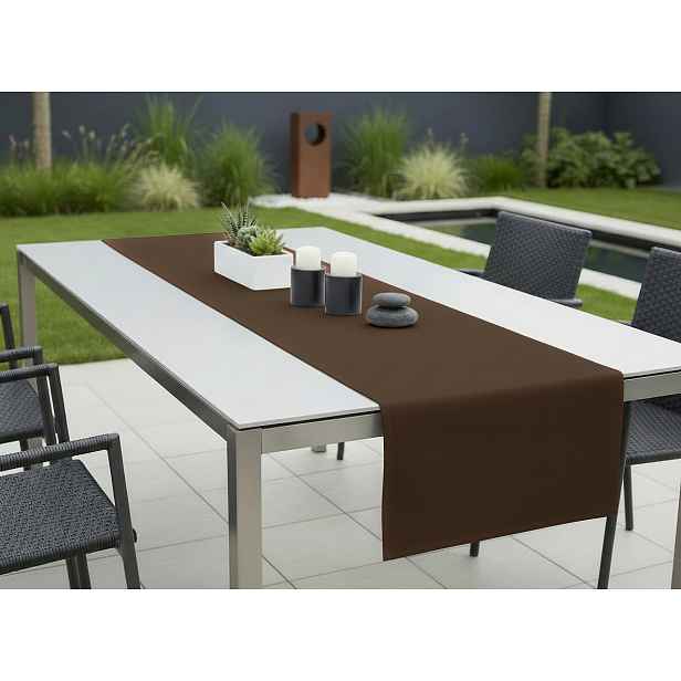 Venkovní běhoun - ubrus  RUNNER color 27 tmavě hnědá, různé rozměry Mybesthome Rozměr: 40x160 cm