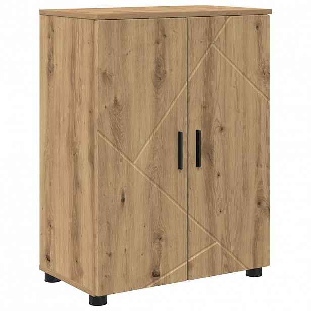vidaXL Koupelnová skříň Artisanový dub 60 x 35 x 80 cm