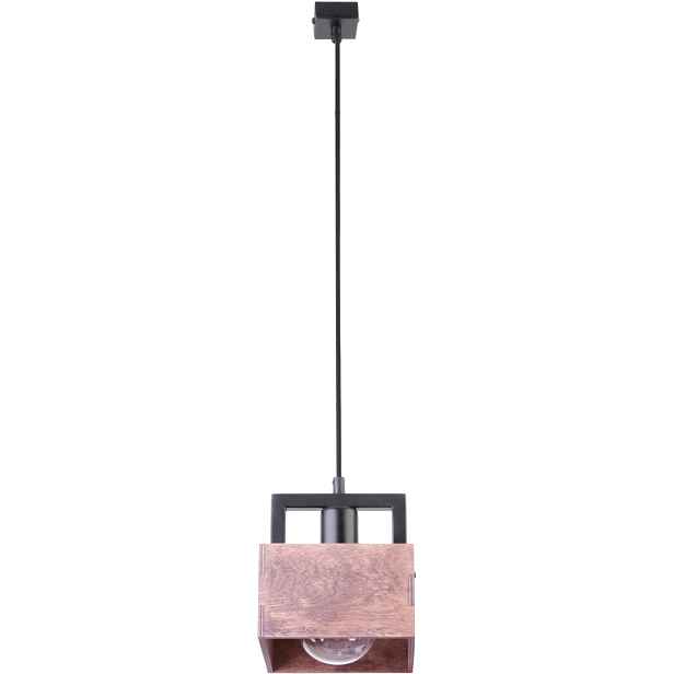 Dekorativní závěsná lampa loftová, hnědá, černá, nad stůl, ostrov Sigma