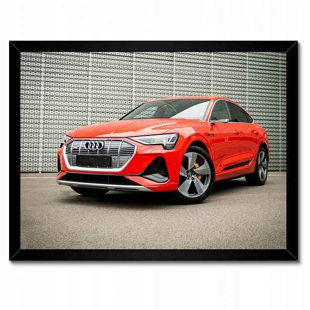 Plakáty v rámu 40x30 Červené Audi e-tron