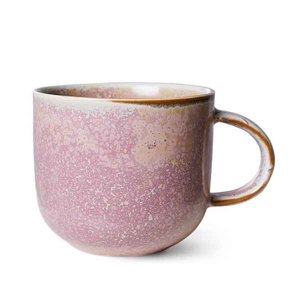 Rustikálně růžový porcelánový hrnek Chef  - 12*9*8 cm / 320 ml  HKLIVING