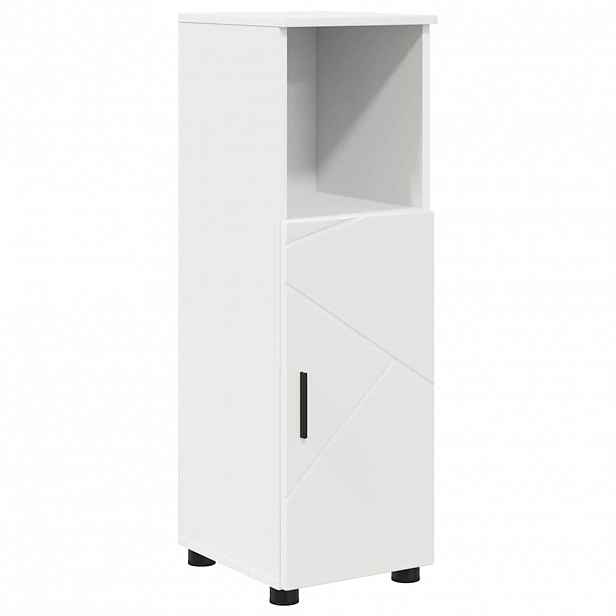 vidaXL Koupelnová skříň Bílá 30 x 35 x 95 cm Kompozitní dřevo, Kov