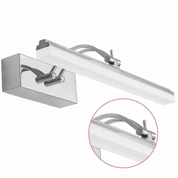Koupelnové svítidlo nad Zrcadlo 40 cm Led chromové, nastavitelná nástěnná Led lampa