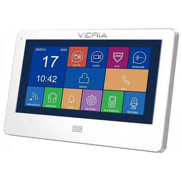 LCD monitor videotelefonu Veria 7077B bílý