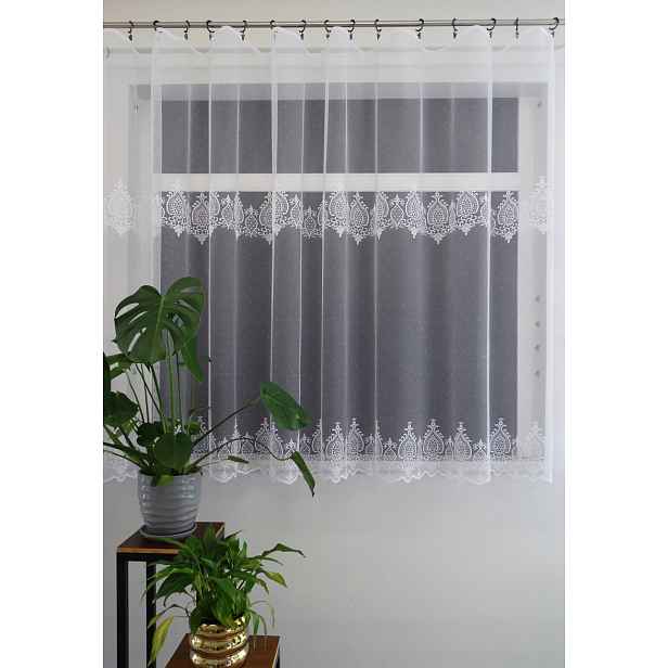 Mg Záclona žakárová páska 623/936 Bílá 350x160 cm hotová s páskou M
