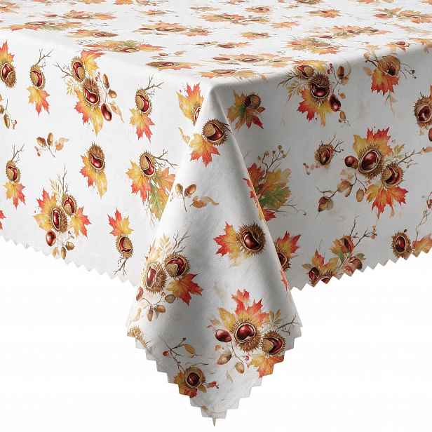 Odolný Proti Skvrnám Na Stůl Dekorativní Podzimní Barevný Kaštan 500X150 cm