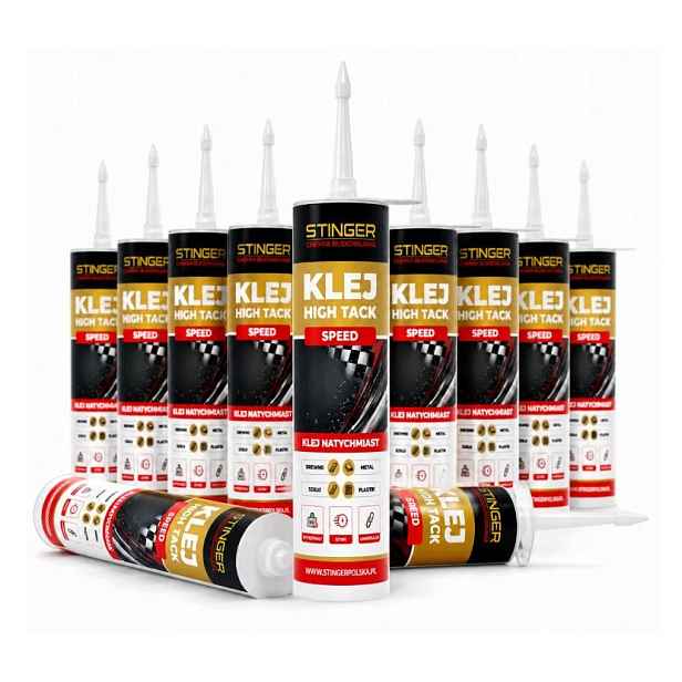 12x High Tack Speed Turbo Montážní lepidlo Stinger hybridní 290 ml bílé
