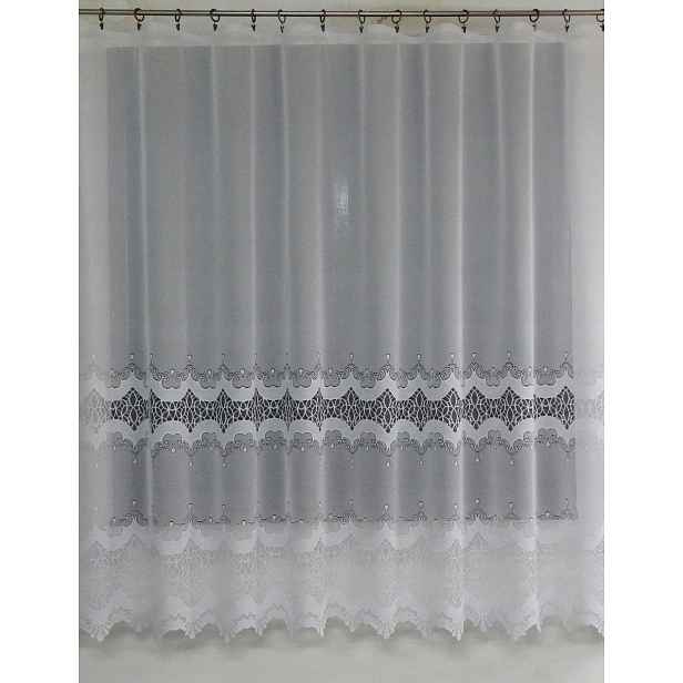 Mg Záclona žakár 762/19 Bílá 350X180 cm Hotová S Páskou M