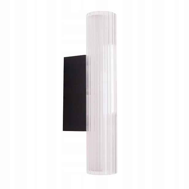 Nástěnné Led svítidlo černé podlouhlé 31 cm, koupelnové ozdobné 3000K Maxlight