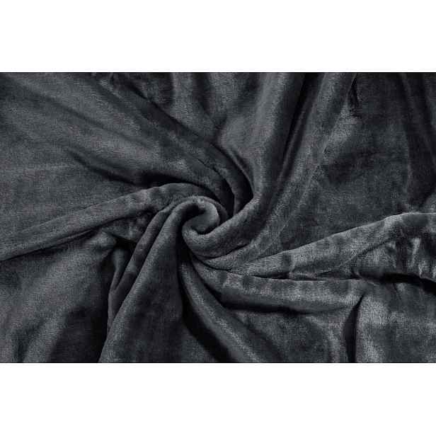 Posteloholici 1265760 Hřejivá deka Yasemin 160 x 200 cm, tmavě šedá