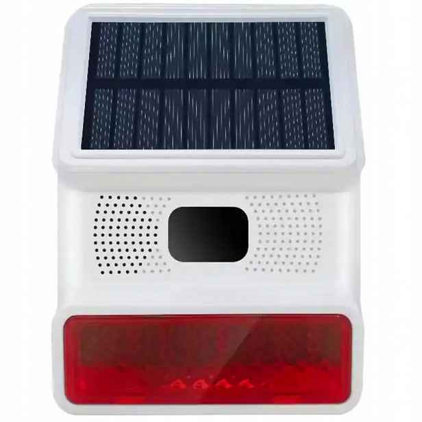 Siréna Solar Alarm 100 dB WiFi Pir IP67 Tuya Smart Bezdrátová Venkovní
