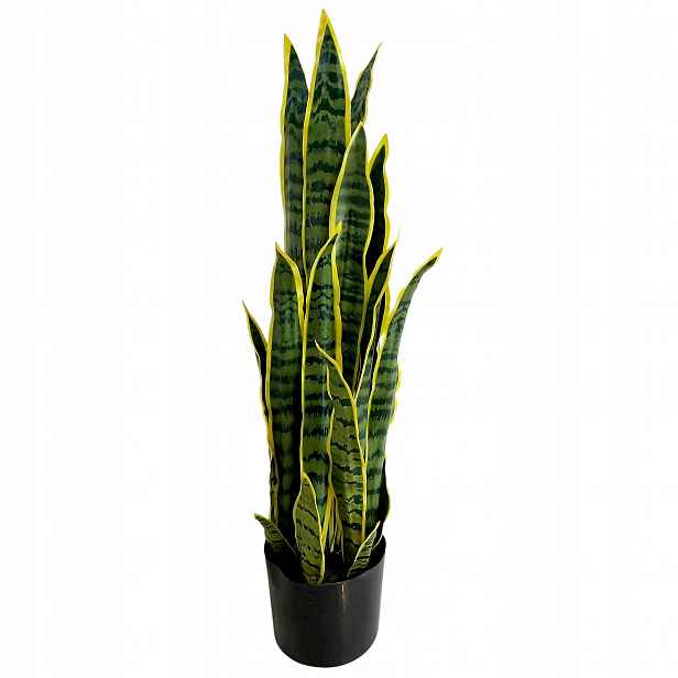 Umělá Sansevieria Rostlina V Květináči Vysoká 80 cm Dekorativní Stromek