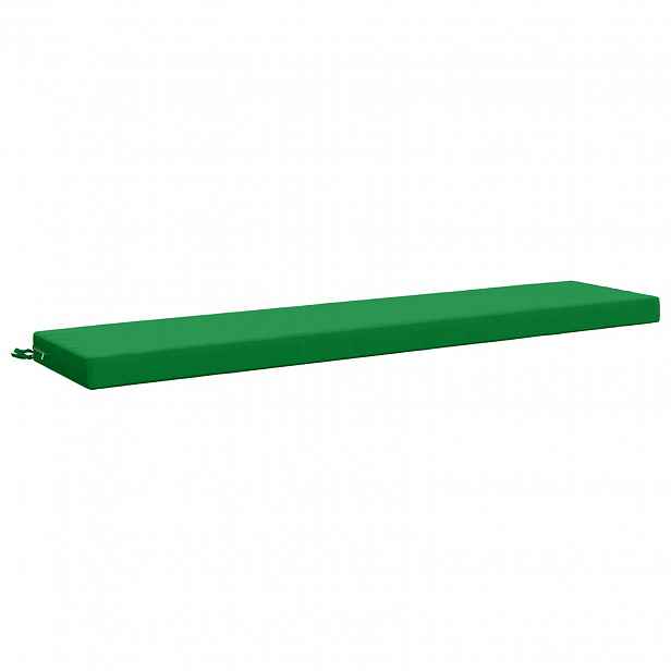 vidaXL Polštář na lavici SOEST 100% polyester Zelená 170 x 40 x 8 cm