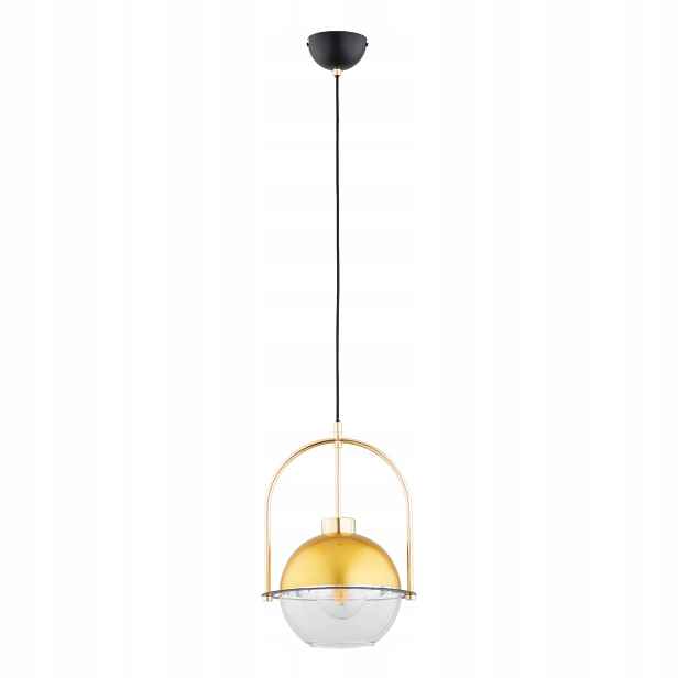 Alfa Závěsná lampa Eridum Zlato-Černá Skleněná E27 15W stmívatelná