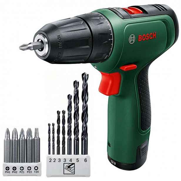 Bosch - 12V AKU vrtací šroubovák, 2x aku 1,5 Ah, nabíječka 06039D3007