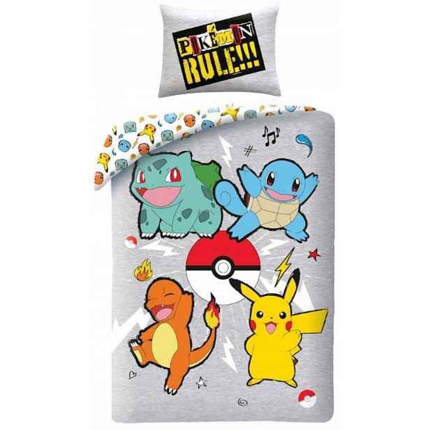 Oboustranné Pokémoni Povlečení Pokémoni 140x200