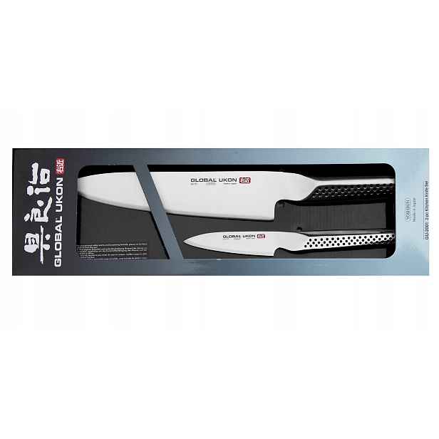 Sada nožů Global Ukon Nůž Šéfkuchař 20 cm Nůž na loupání 9 cm