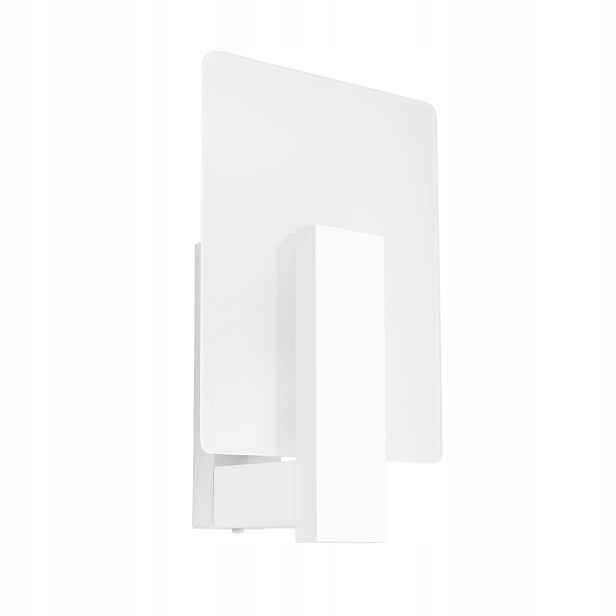 Sollux Lighting Bílé dřevěné nástěnné svítidlo Lappo 1xE14 10W