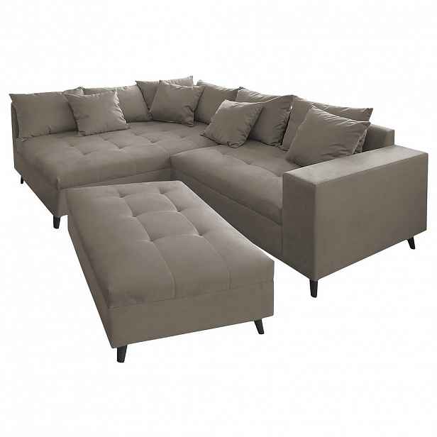 MID.YOU ROHOVÁ SEDAČKA, textil, šedá