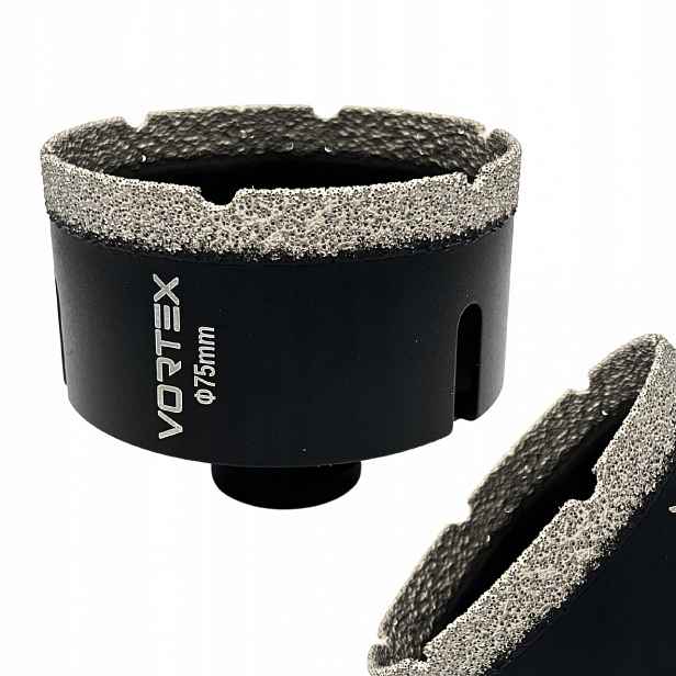 Diamantová Jádrová Korunkový Vrták 75 MM Na Vrták Na Dlaždice Gresen Vortex M14