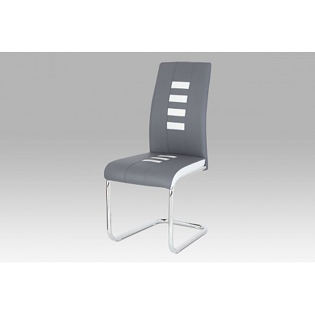 Jídelní židle šedá + bílá