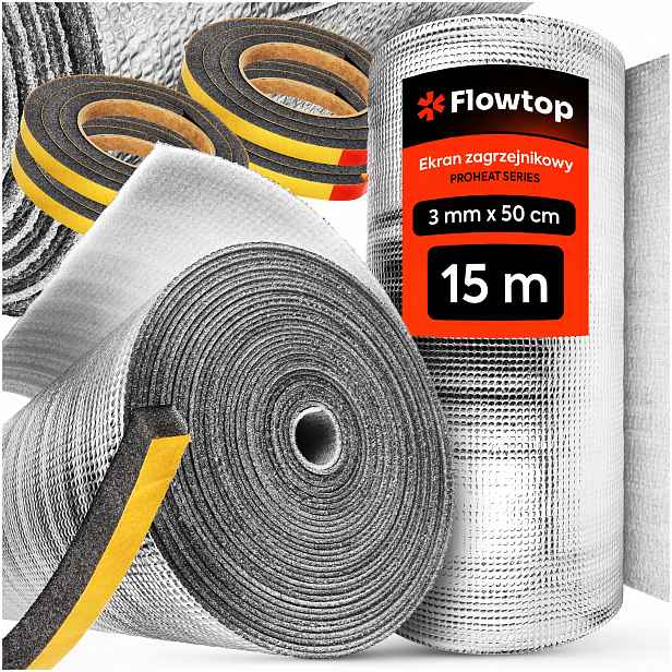 Set Ohřívací Obrazovka 15 m Termo Těsnění Na Okna Dveří 4 m