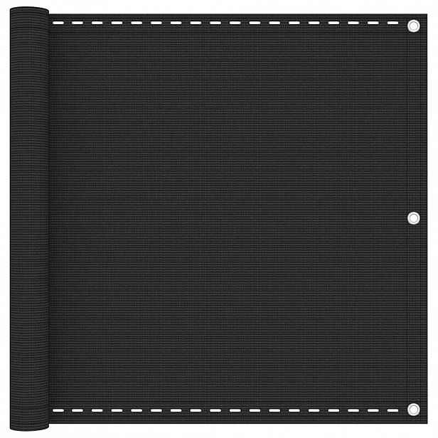 vidaXL Balkónová zástěna HDPE 90x400 cm antracitová