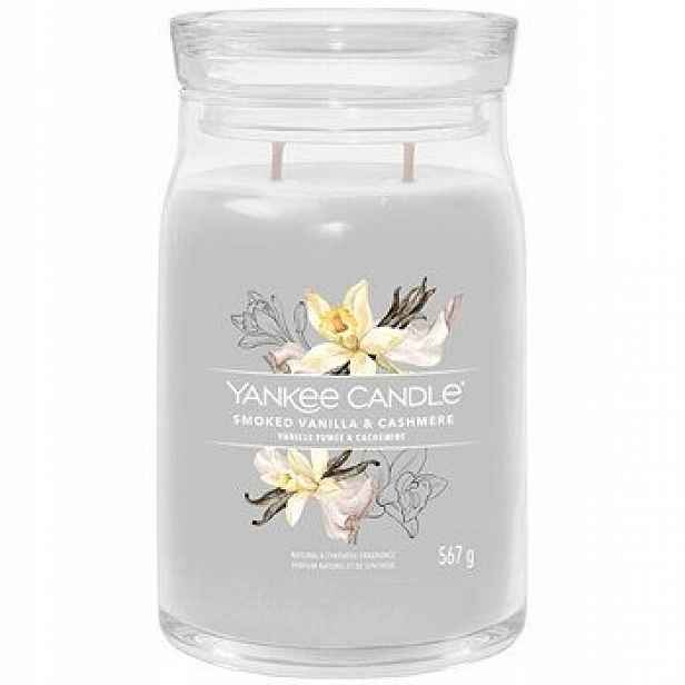 Yankee Candle Vonná svíčka Smoked Vanilla & Cashmere Signature (uzená vanilka