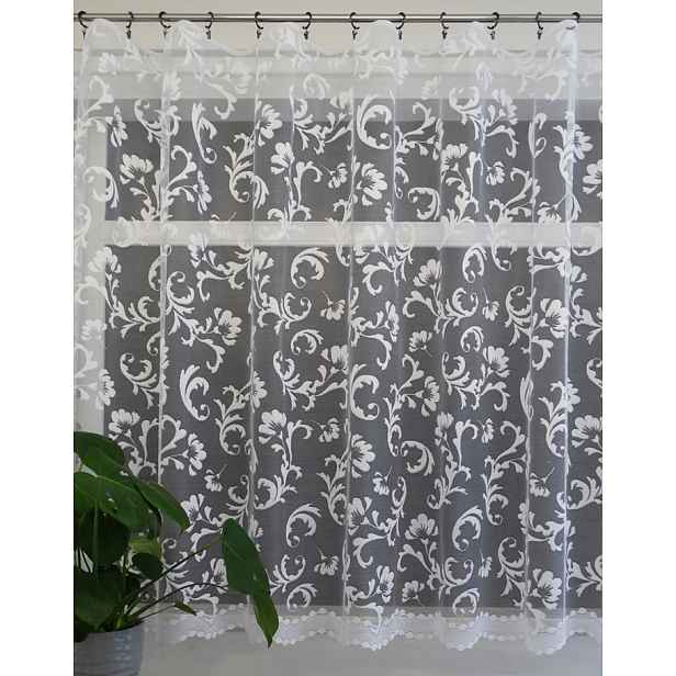 Mg Záclona žakár 31630 Bílá 400x250 cm hotová obšitá Bt M