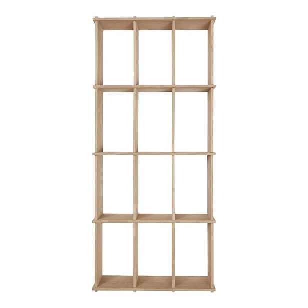 Patrová police z dubového dřeva v přírodní barvě 64 cm Grid – OYOY Living Design