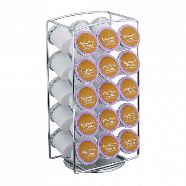 Relaxdays STOJAN Stříbrný na 30 K-Cups