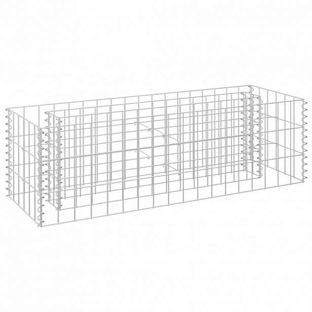 vidaXL Gabionový vyvýšený záhon pozinkovaná ocel 90 x 30 x 30 cm