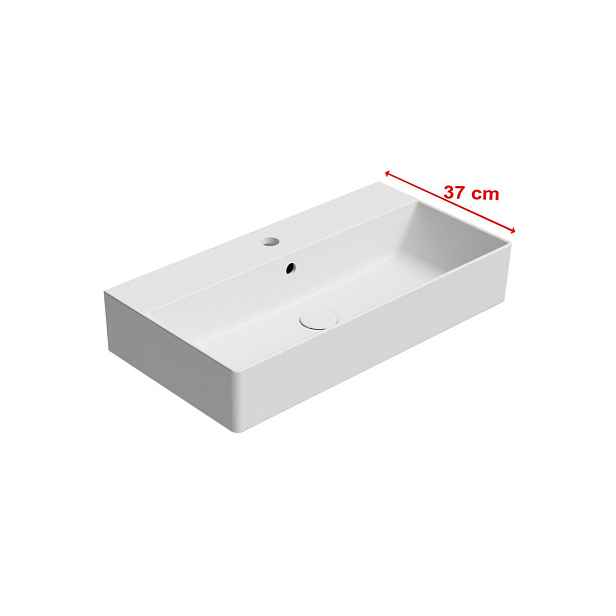 GSI KUBE X keramické umyvadlo 70x37cm, bílá mat