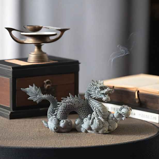 TEMU Sobka, Ornament s oblakovým pro Shui, Soška štěstí pro přilákání bohatství, Akvárium, Palubní deska auta, Dekorace stolní zahrady, Shui ornament
