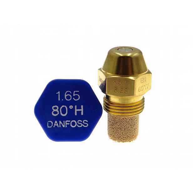 Tryska Danfoss pro olejové hořáky 1,65 USgal/h 80°H 6,08 Kg/h