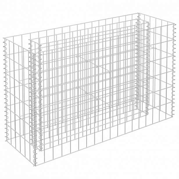 vidaXL Gabionový vyvýšený záhon pozinkovaná ocel 90 x 30 x 60 cm