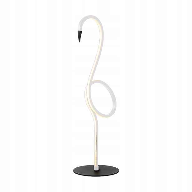 noční Led stolní lampa moderní bílá plameňák 50 cm do ložnice Elstead
