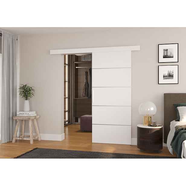 Posuvné dveře 86 cm BAGRIA - bílé