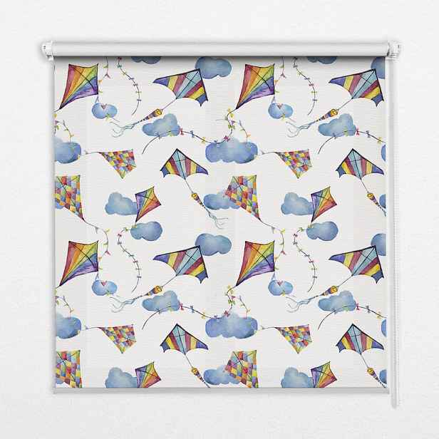 TULUP VNITŘNÍ roleta - okenní roleta - roleta - 120x140 cm - Barevní draci