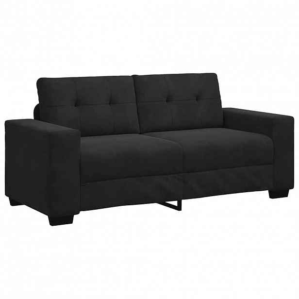 vidaXL Loveseat Sofa Černý 180x77x82 cm samet