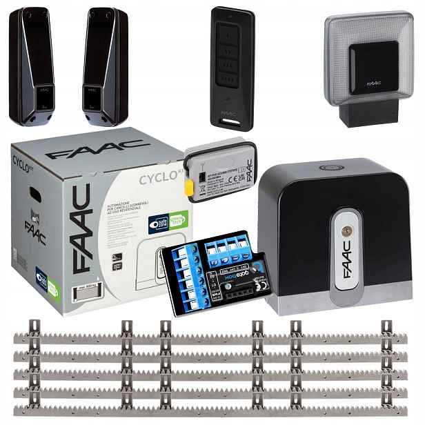 Faac Cyclo C721+ Modul WiFi Lampa+ Lišta Pilot 1 Ks pohon posuvné brány