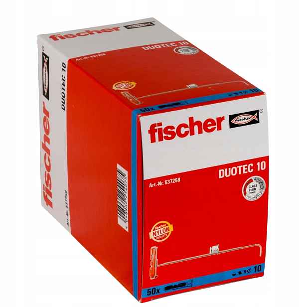 Fischer Duotec 10 kolíčků do prázdných prostor 50 Ks.