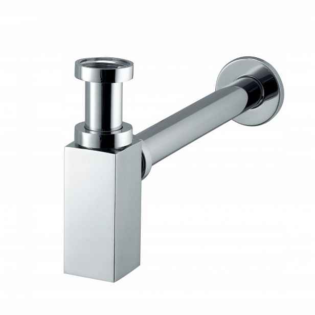 Kfa Lahvový Sifon Premium Class Čtverec, Chrom