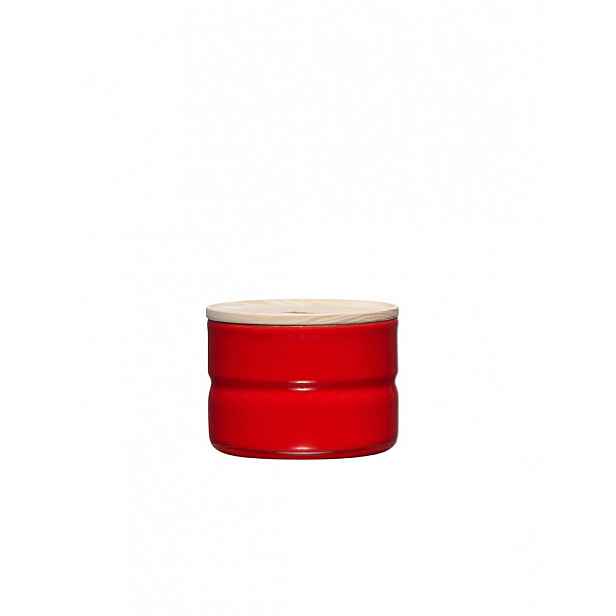 Riess Kuchyňská nádoba s dřevěným víkem 0,2 l Fresh Tomato