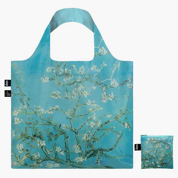 Skládací nákupní taška LOQI VAN GOGH Almond Blossom