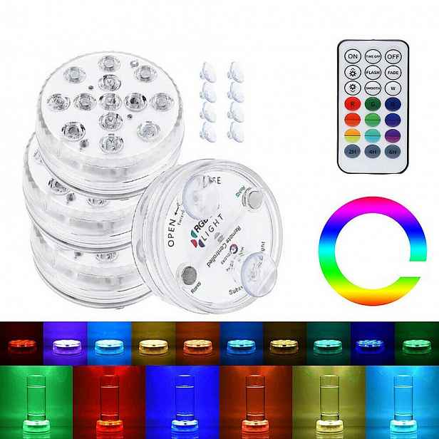 13 magnetických Led podvodních lamp 16 barevné voděodolné bazénové lampy